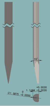 A 型柄 A 型安装杆